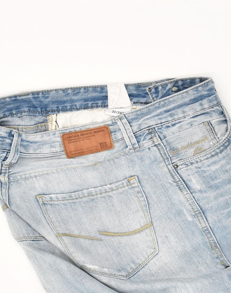 JACK & JONES Mens Straight Jeans W30 L34 Blue Cotton | Vintage Jack & Jones | Thrift | Second-Hand Jack & Jones | Used Clothing | Messina Hembry 