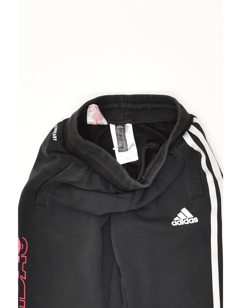 ADIDAS Boys Aeroready Graphic Tracksuit Trousers Joggers 7-8 Years Black | Vintage Adidas | Thrift | Second-Hand Adidas | Used Clothing | Messina Hembry 