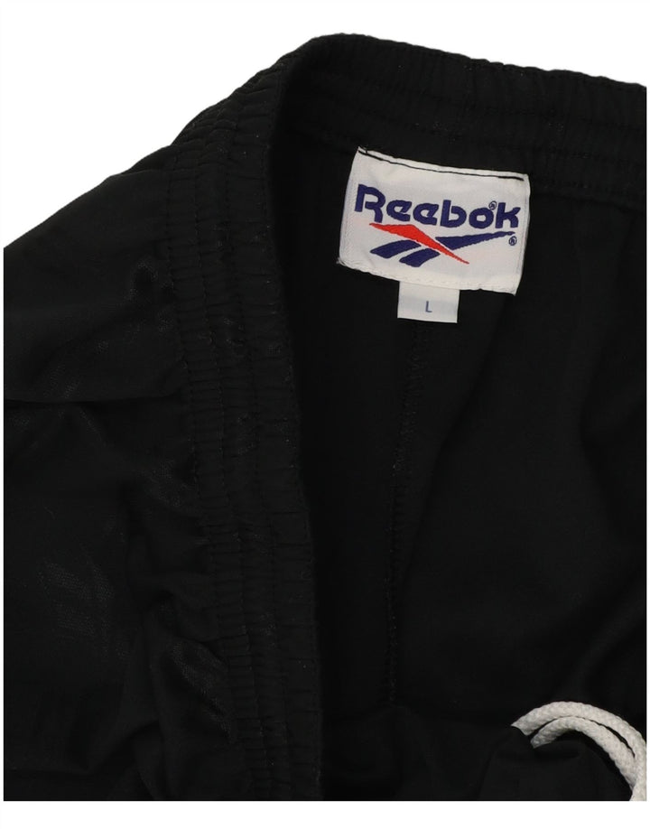 Reebok Mens Sport Shorts Large Black Polyester