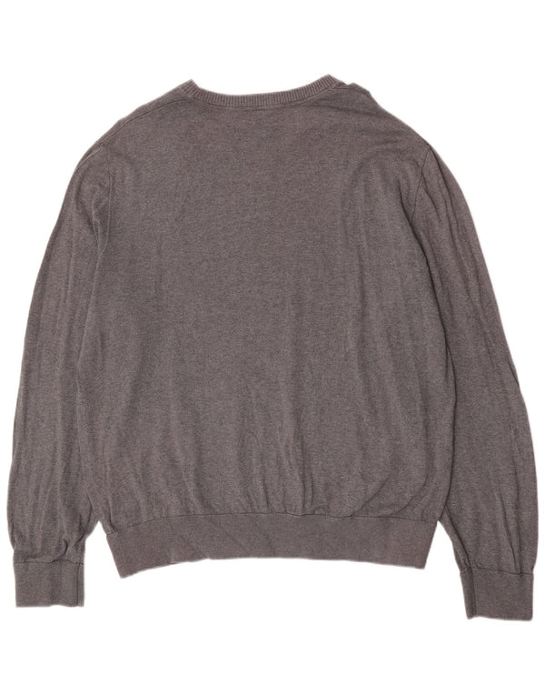 Gap Mens Crew Neck Jumper Sweater XL Grey Cotton