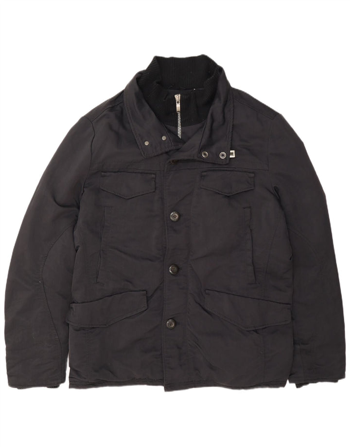 Geospirit Mens Padded Jacket IT 56 3XL Navy Blue Polyamide