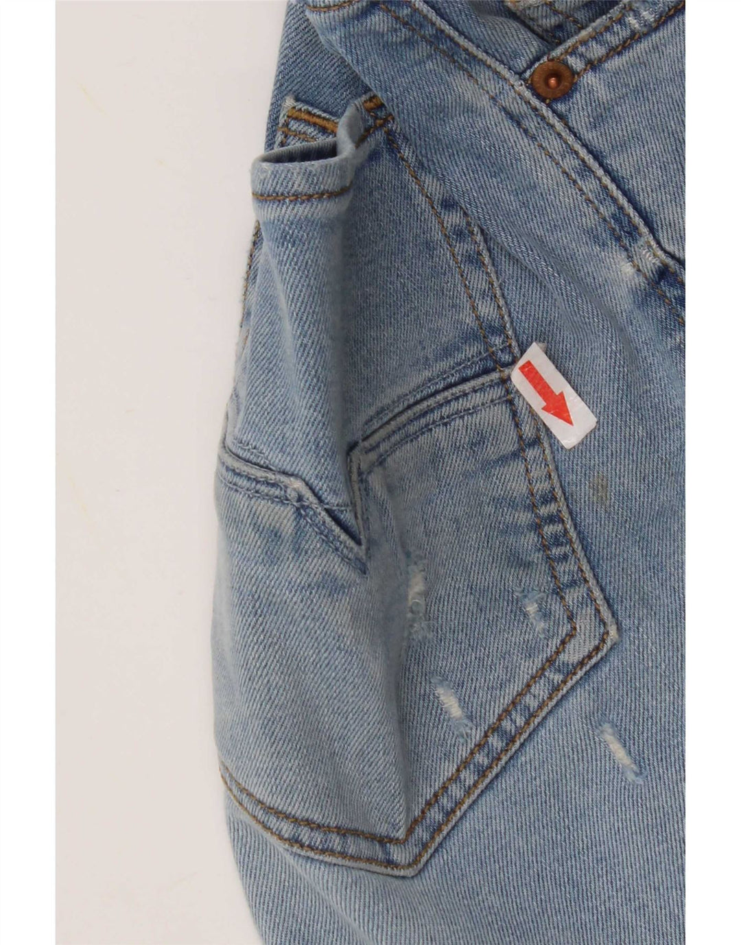 Diesel Mens Larkee-Beex Distressed Regular Tapered Jeans W34 L30 Blue