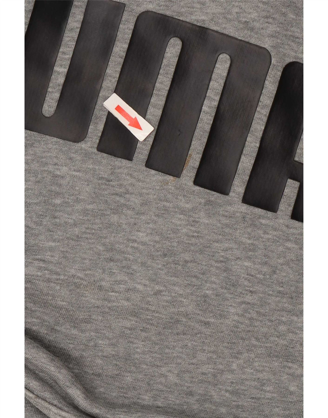Puma Mens Graphic Hoodie Jumper Small Grey