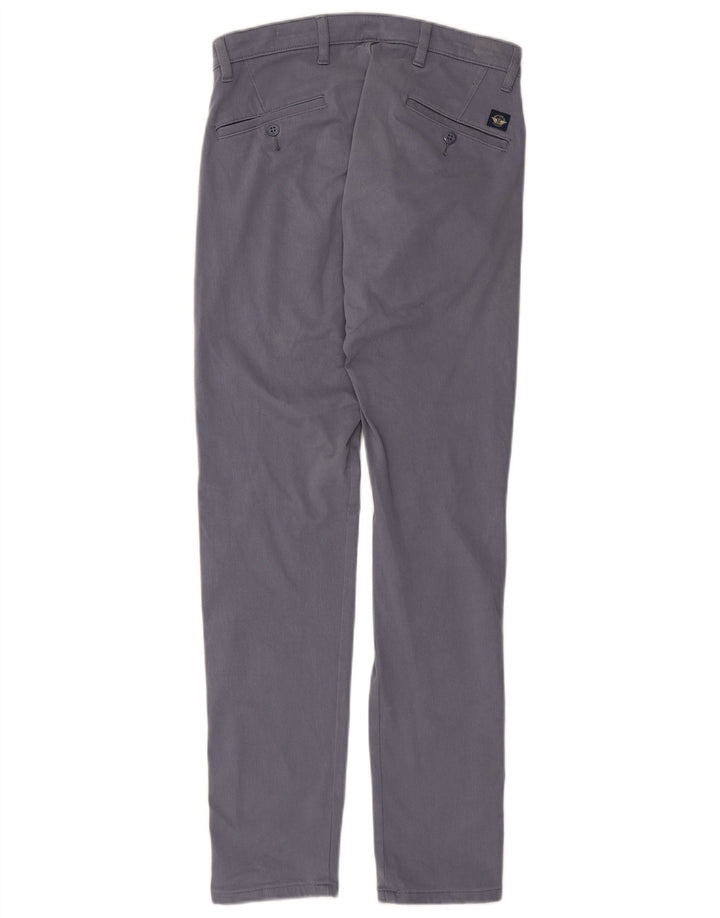 DOCKERS Mens Skinny Chino Trousers W29 L32 Blue Cotton