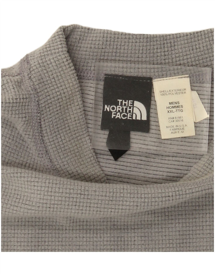 The North Face Mens Top Long Sleeve 2XL Grey Polyester