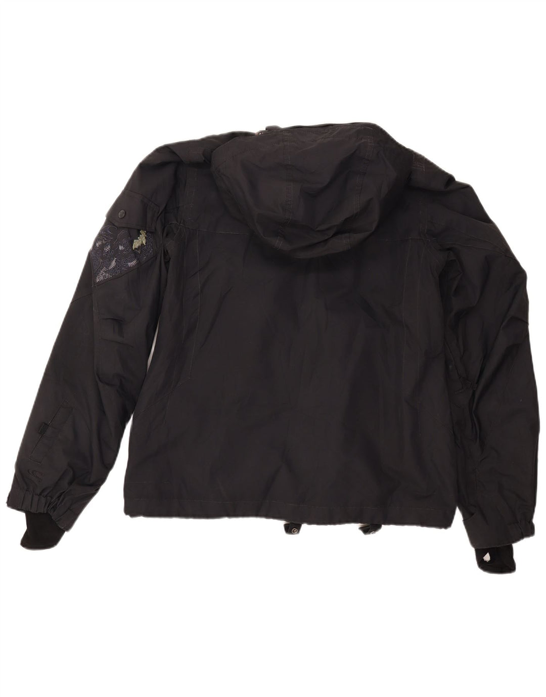 O'Neill Mens Hooded Windbreaker Jacket UK 40 Large Black Polyester