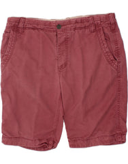 FAT FACE Mens Chino Shorts W36 Large Burgundy Cotton