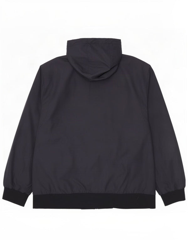 Gant Mens Hooded Reversible Bomber Jacket UK 46 3XL Navy Blue Cotton