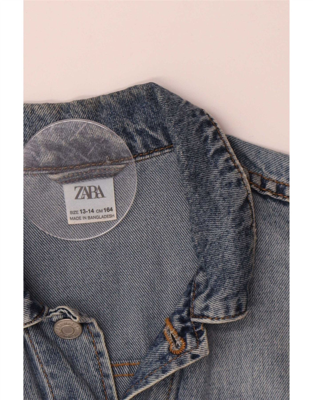 Zara Boys Denim Jacket 13-14 Years Blue
