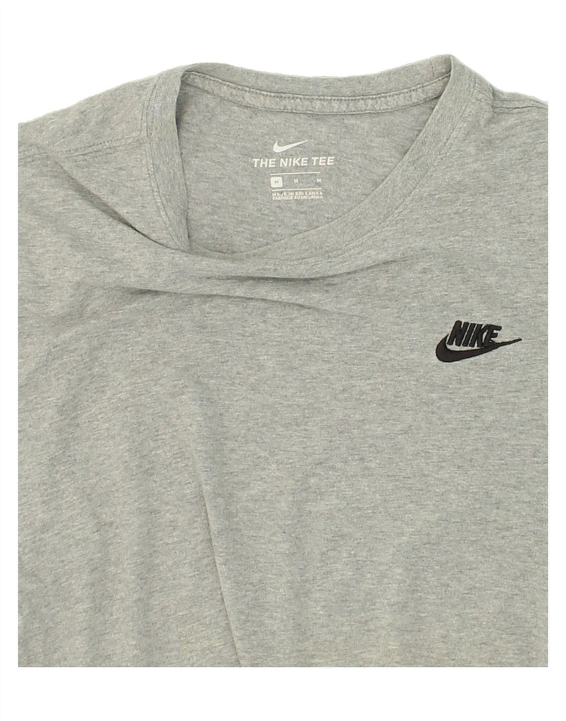 NIKE Mens T-Shirt Top Medium Grey Cotton | Vintage Nike | Thrift | Second-Hand Nike | Used Clothing | Messina Hembry 