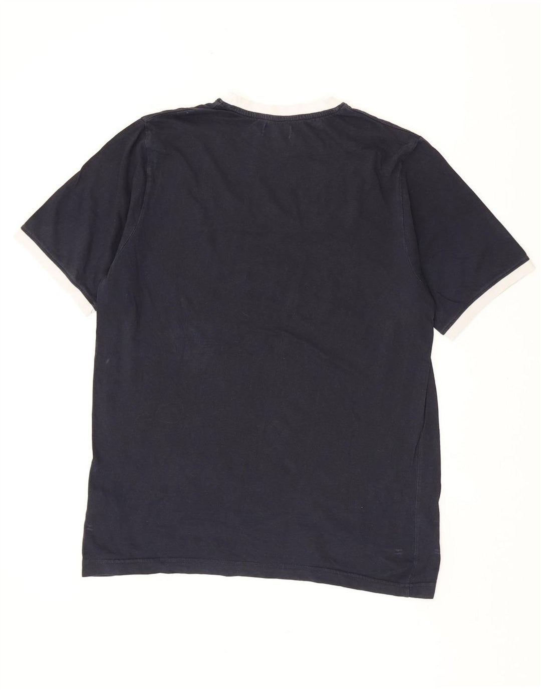 KAPPA Mens T-Shirt Top Large Navy Blue Cotton