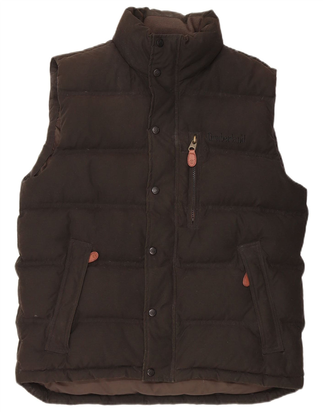 Timberland Mens Padded Gilet UK 36 Small Black Cotton
