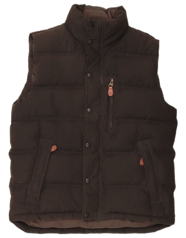 Timberland Mens Padded Gilet UK 36 Small Black Cotton