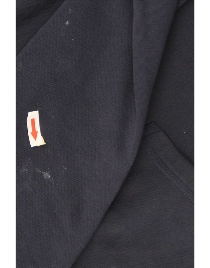 Nike Mens Hoodie Jumper Small Navy Blue Cotton