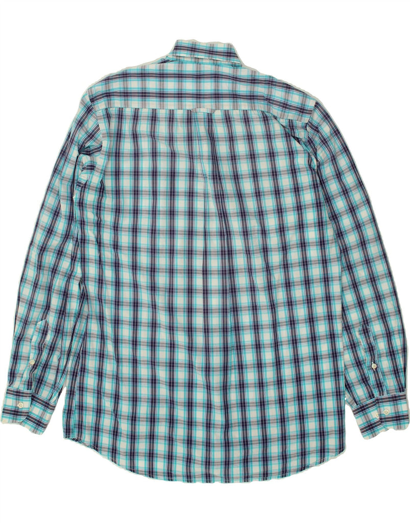 BARBOUR Mens Shirt Medium Blue Check Cotton | Vintage Barbour | Thrift | Second-Hand Barbour | Used Clothing | Messina Hembry 