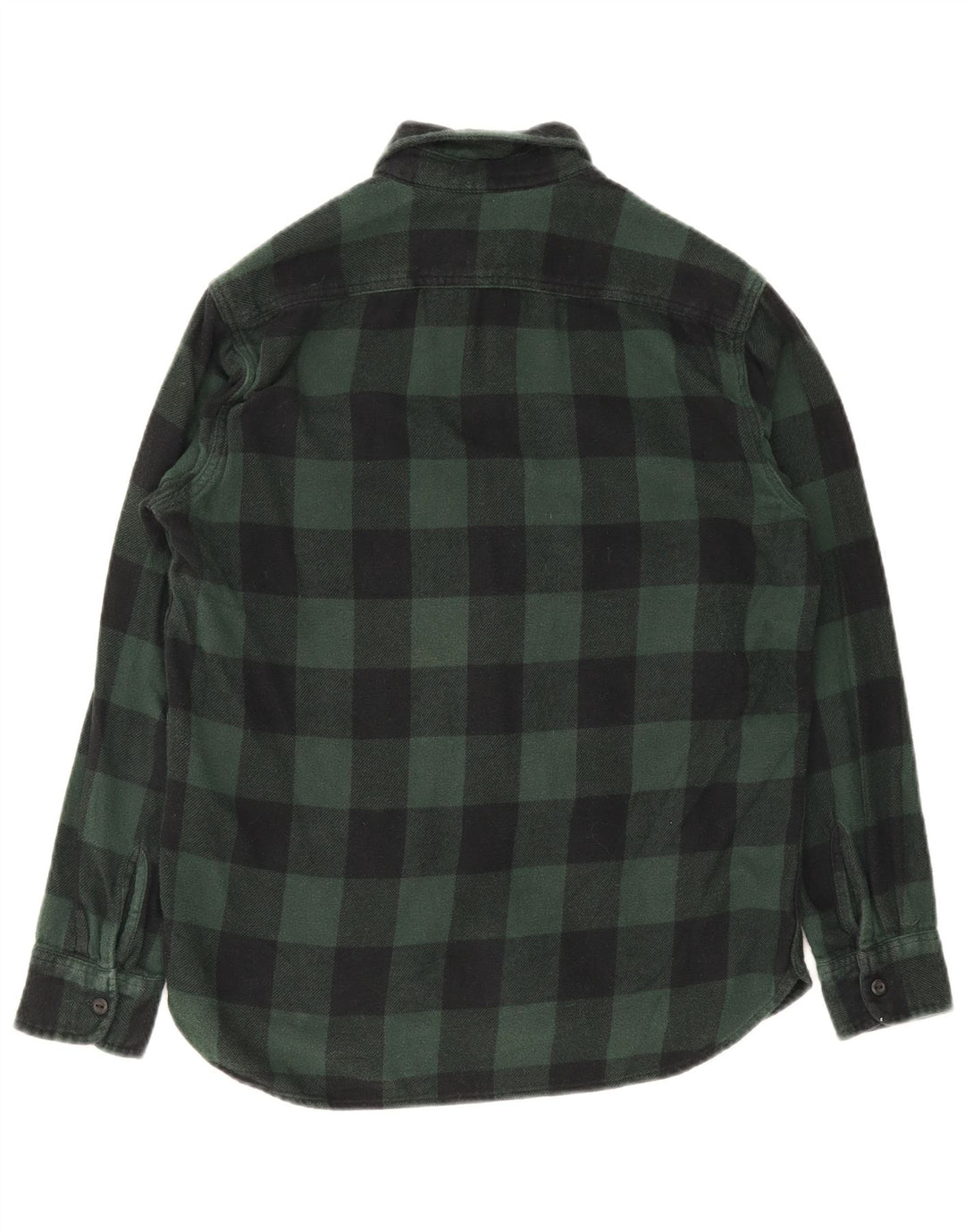 Levi's Mens Flannel Shirt Small Green Gingham Cotton