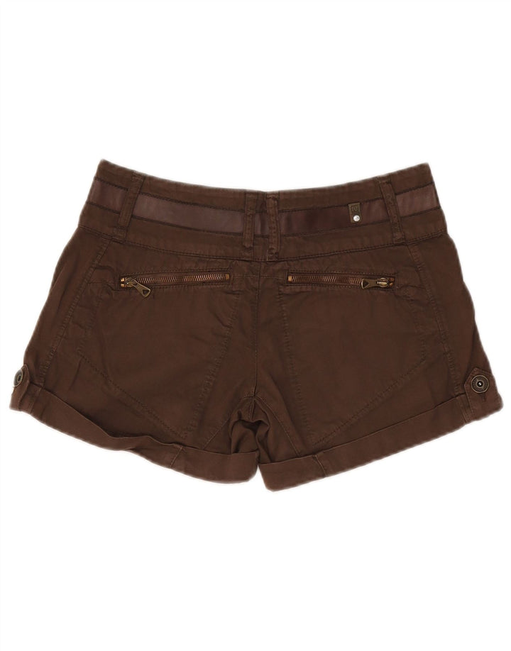 Liu Jo Womens Casual Shorts W28 Medium  Brown Cotton