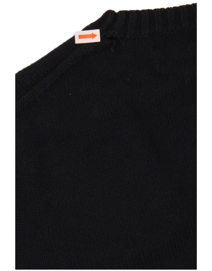 Marks & Spencer Mens Blue Harbour Crew Neck Jumper Sweater Small Navy Blue