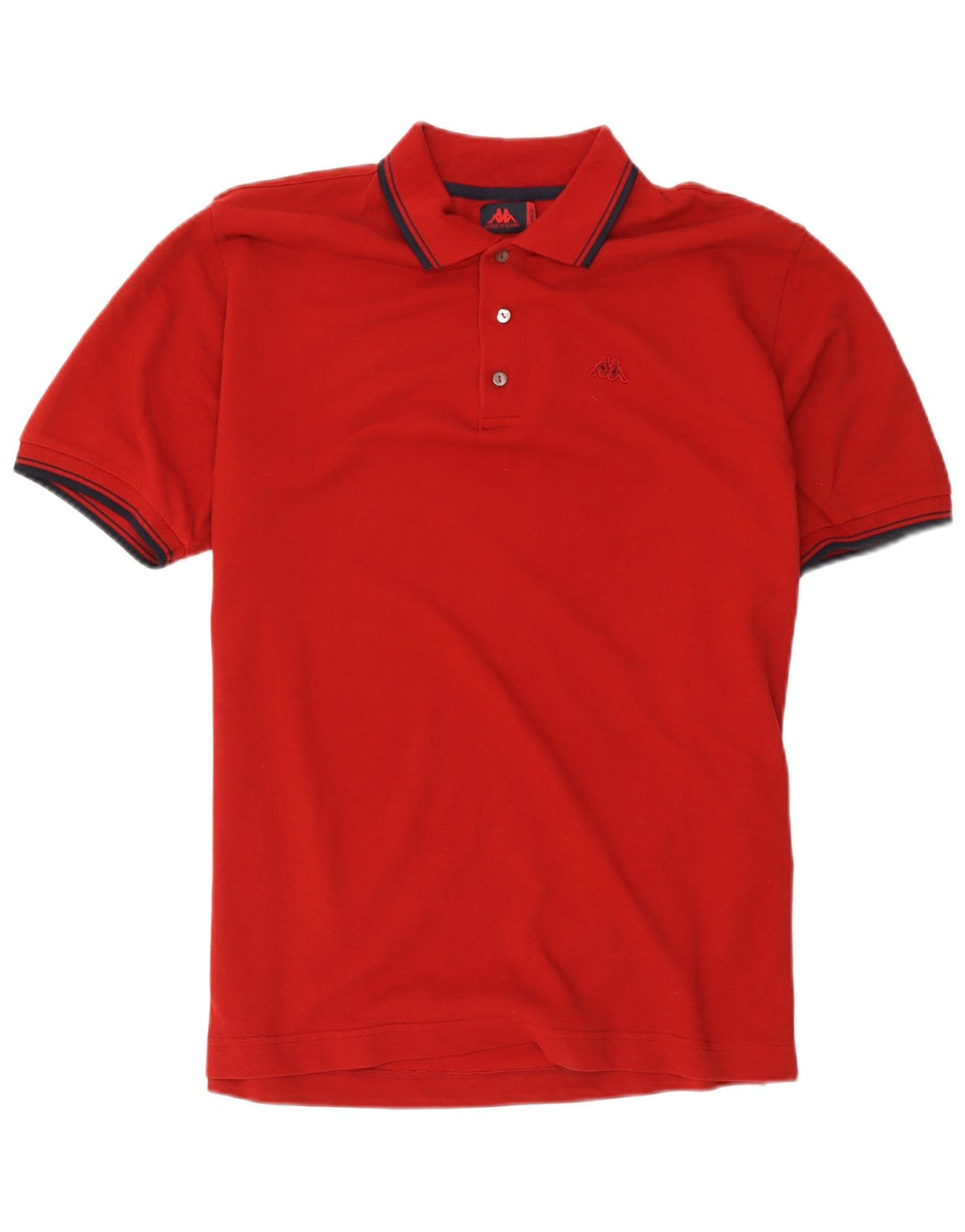 Kappa Mens Polo Shirt Large Red Cotton