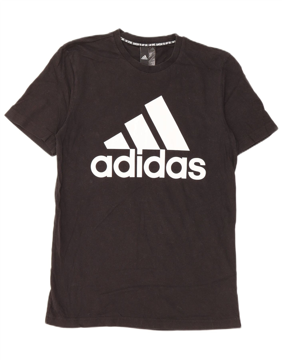 Adidas Mens Graphic T-Shirt Top Small Black Cotton