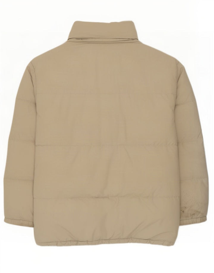 Kappa Mens Hooded Padded Jacket UK 40 Large Beige