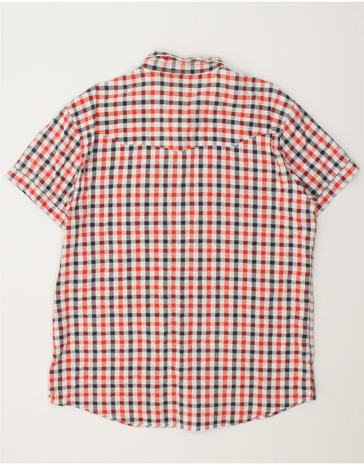 WRANGLER Mens Regular Fit Short Sleeve Shirt 2XL Red Check Cotton Vintage Wrangler and Second-Hand Wrangler from Messina Hembry 