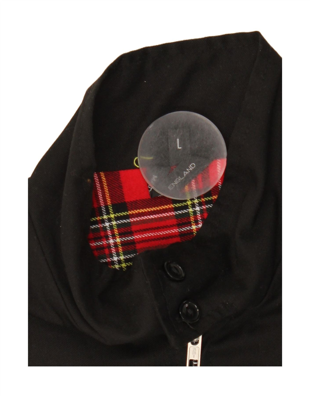 Vintage Mens Bomber Jacket UK 40 Large Black Polyester