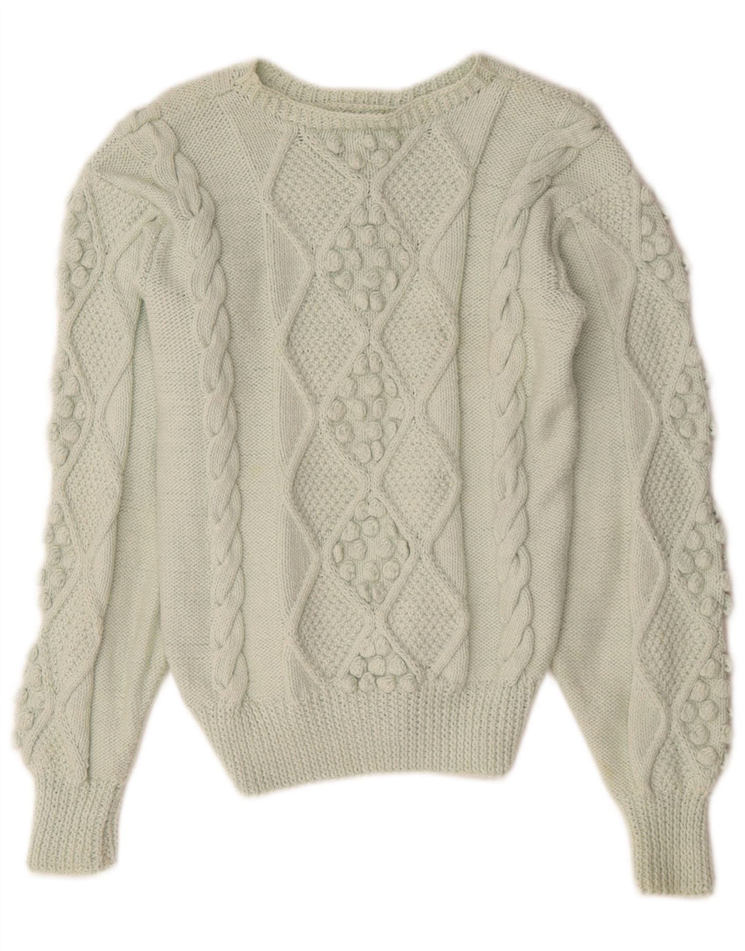 Vintage Womens Boat Neck Jumper Sweater UK 14 Medium Green