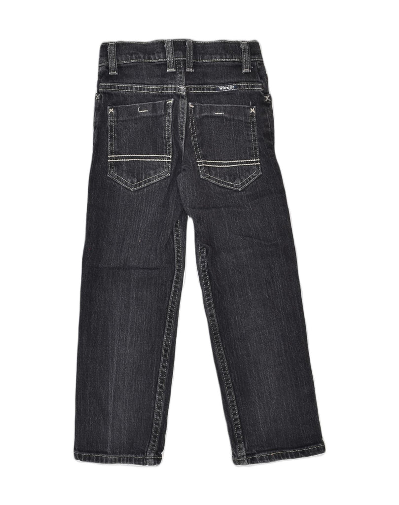 WRANGLER Boys Straight Jeans 5-6 Years W22 L19 Black Cotton Classic | Vintage | Thrift | Second-Hand | Used Clothing | Messina Hembry 