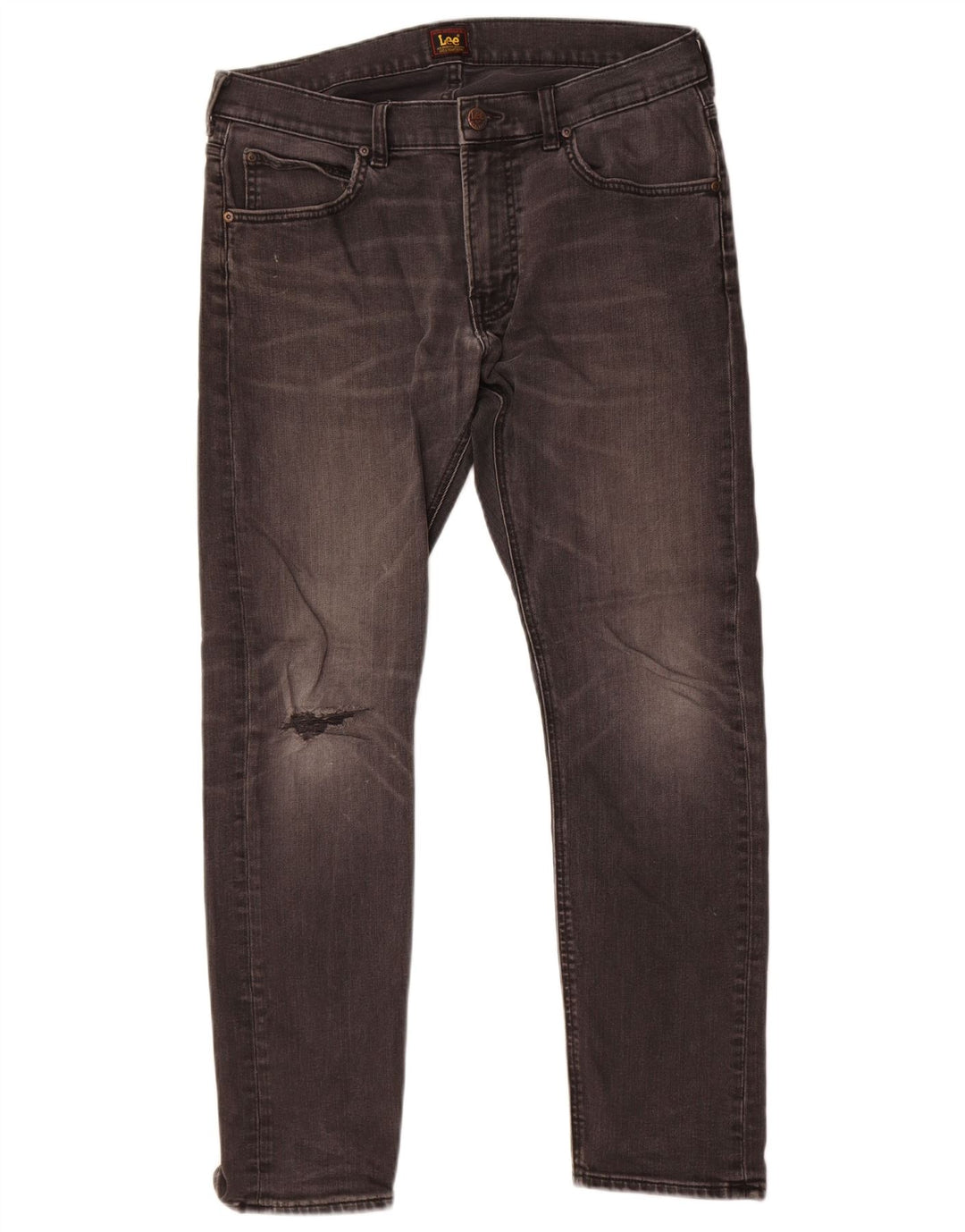 Lee Mens Luke Slim Jeans W32 L30 Grey Cotton