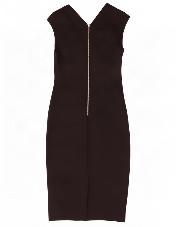 Ted Baker Womens Sleeveless Bodycon Dress Size 2 Small Black Floral