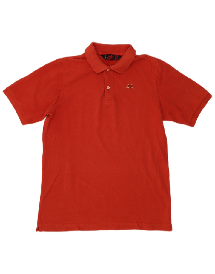 Kappa Mens Polo Shirt Medium Orange Cotton