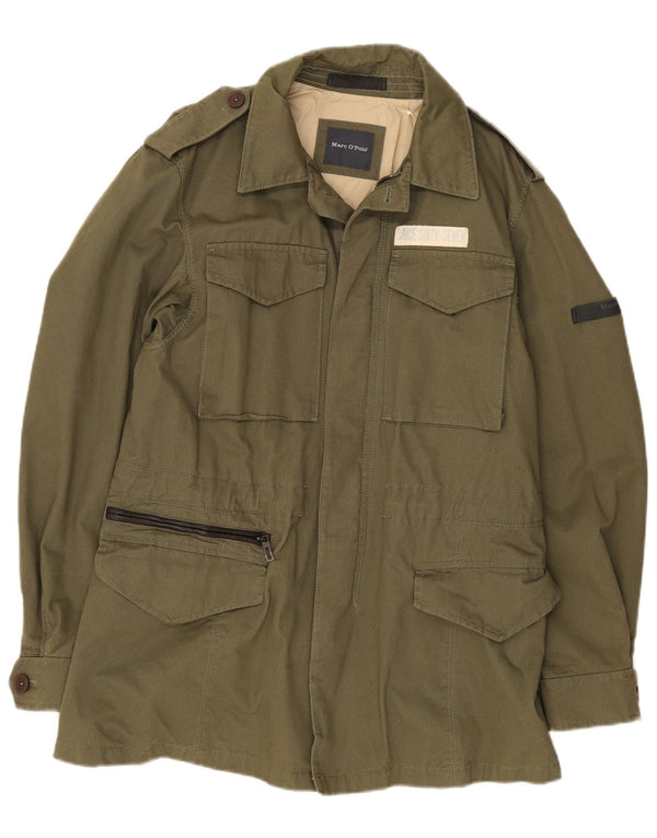 Marc O'Polo Mens Military Jacket UK 36 Small Green Army