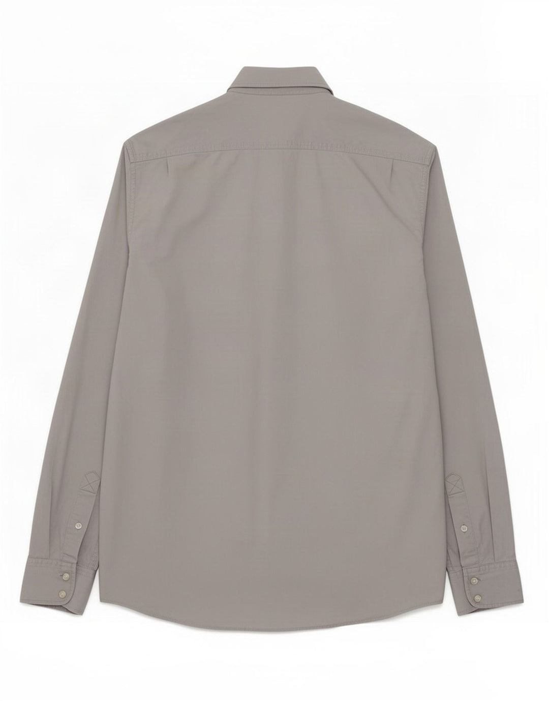 Reiss Mens Military Shirt Medium Grey Cotton