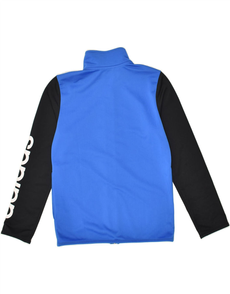 ADIDAS Boys Graphic Tracksuit Top Jacket 11-12 Years Blue Colourblock | Vintage Adidas | Thrift | Second-Hand Adidas | Used Clothing | Messina Hembry 