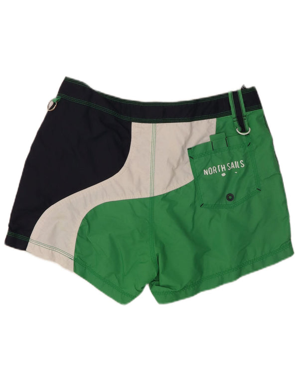NORTH SAILS Mens Swimming Shorts Medium  Green Colourblock