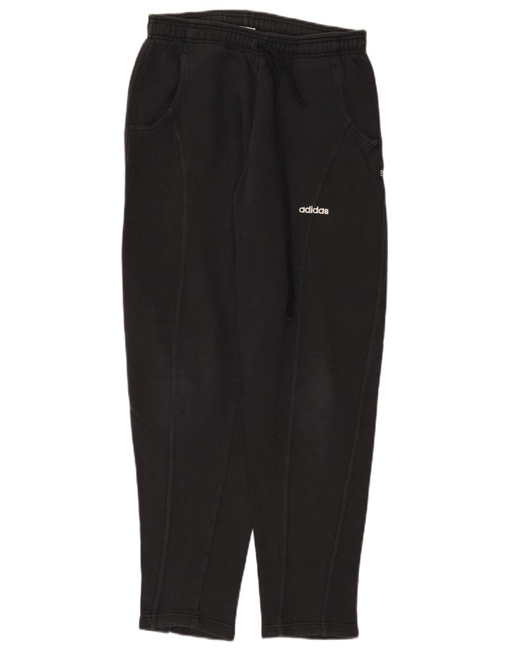 Adidas Womens Tracksuit Trousers UK 12 Medium Black Cotton
