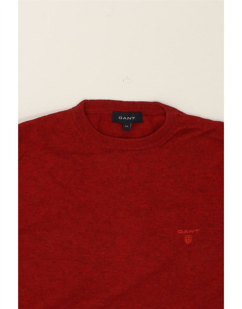 GANT Mens Crew Neck Jumper Sweater Medium Red Wool | Vintage Gant | Thrift | Second-Hand Gant | Used Clothing | Messina Hembry 