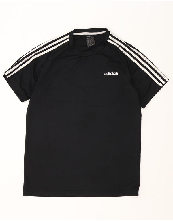 Adidas Mens Climalite T-Shirt Top Medium Black Polyester