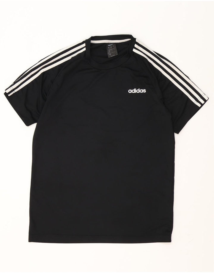 Adidas Mens Climalite T-Shirt Top Medium Black Polyester