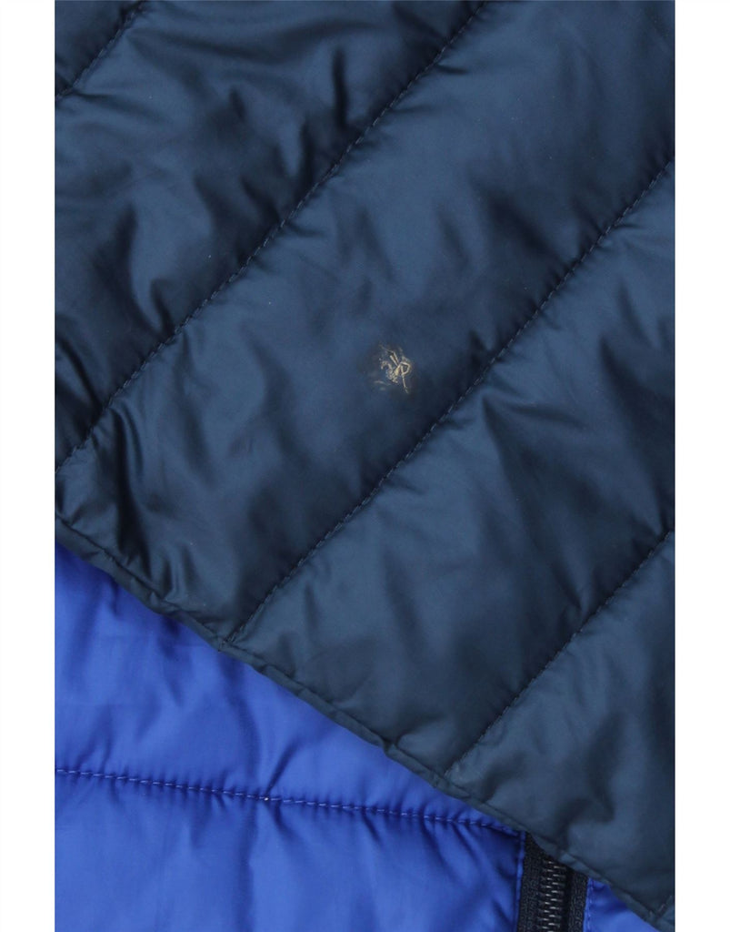 ELLESSE Mens Padded Jacket UK 34 XS Blue Colourblock Polyester Vintage Ellesse and Second-Hand Ellesse from Messina Hembry 