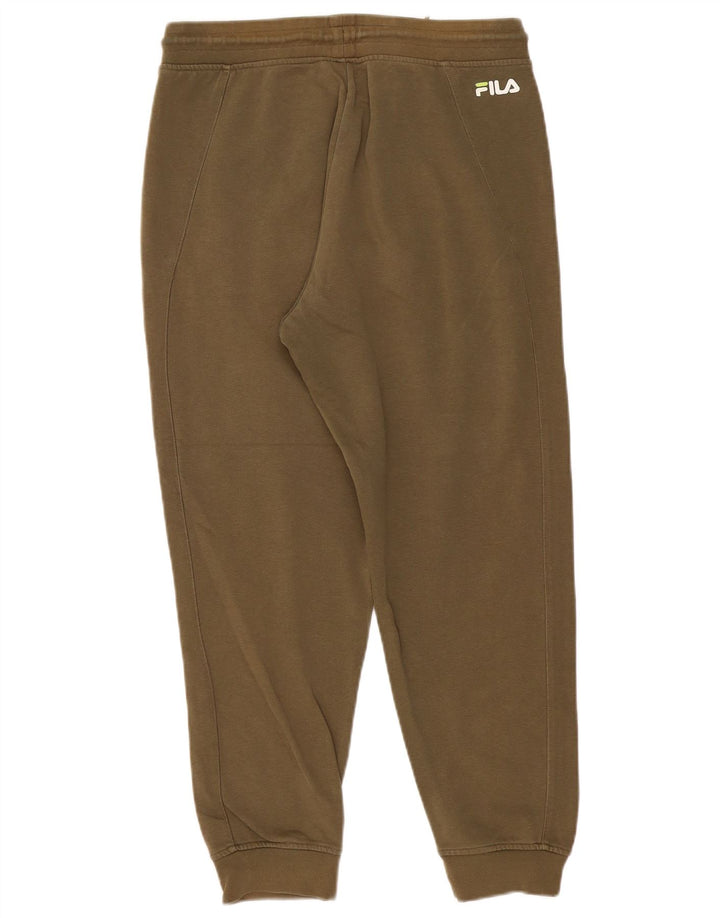 Fila Mens Tracksuit Trousers Joggers Large Khaki Cotton