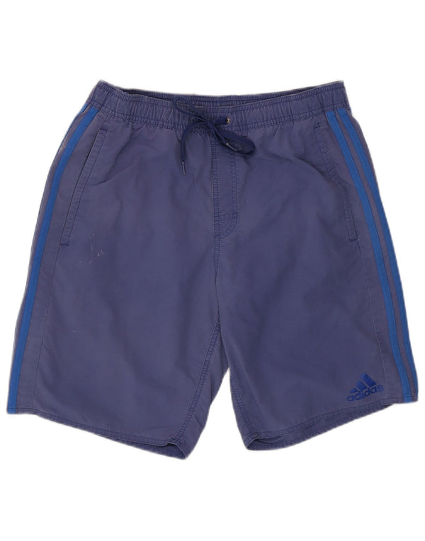 ADIDAS Mens Sport Shorts Small  Blue Polyester