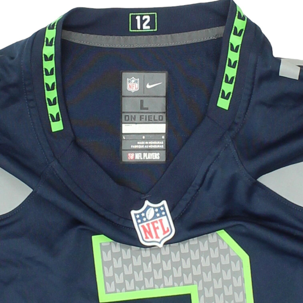 Seattle Seahawks Russell Wilson Nike Mens Navy Jersey | NFL Sportswear VTG Vintage Messina Hembry and Second-Hand Messina Hembry from Messina Hembry 