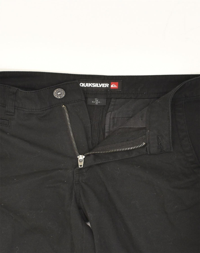 QUIKSILVER Womens Chino Shorts W26 Small Black Cotton | Vintage Quiksilver | Thrift | Second-Hand Quiksilver | Used Clothing | Messina Hembry 