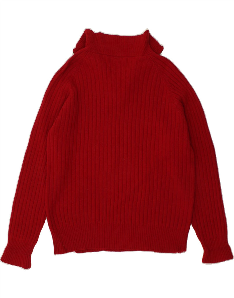 THINK PINK Mens Zip Neck Jumper Sweater Medium Red | Vintage Think Pink | Thrift | Second-Hand Think Pink | Used Clothing | Messina Hembry 