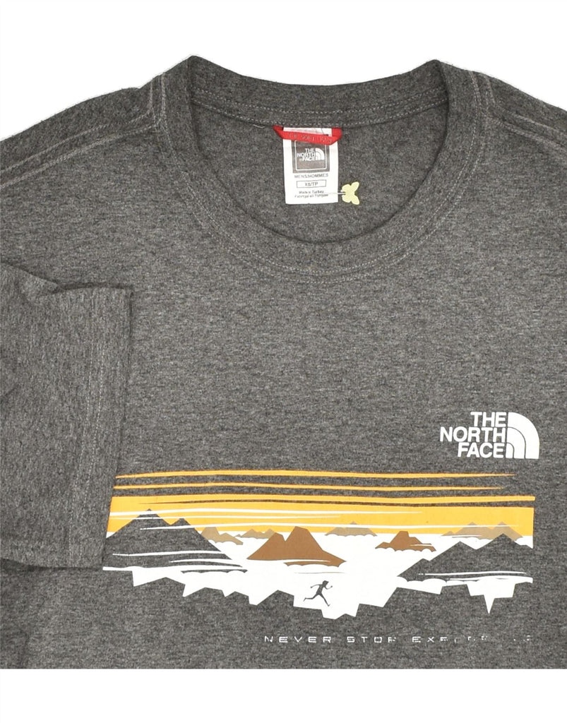 THE NORTH FACE Mens Graphic T-Shirt Top XS Grey Cotton | Vintage The North Face | Thrift | Second-Hand The North Face | Used Clothing | Messina Hembry 