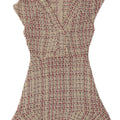 Zara Womens A-Line Dress UK 8 Small Beige Check