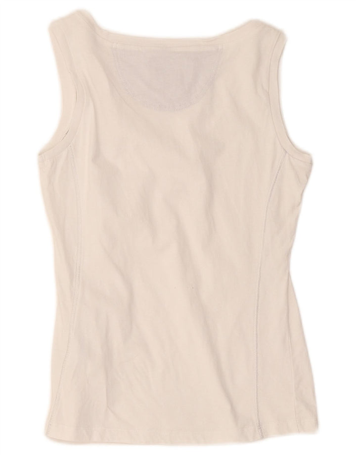 Champion Womens Heritage Classics Vest Top UK 12 Medium White Cotton