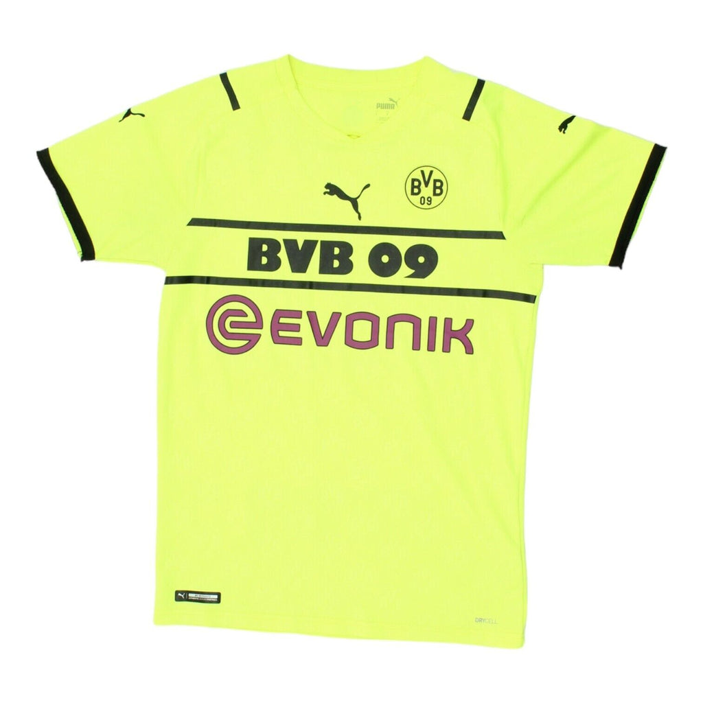 Borussia Dortmund 2021-22 Puma Mens Alternate Home Shirt | Football Sportswear | Vintage Messina Hembry | Thrift | Second-Hand Messina Hembry | Used Clothing | Messina Hembry 